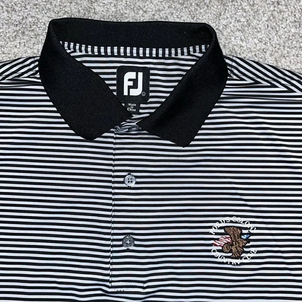 The famous Fords Colony Williamsburg VA Polo Golf shirt L polyester blend